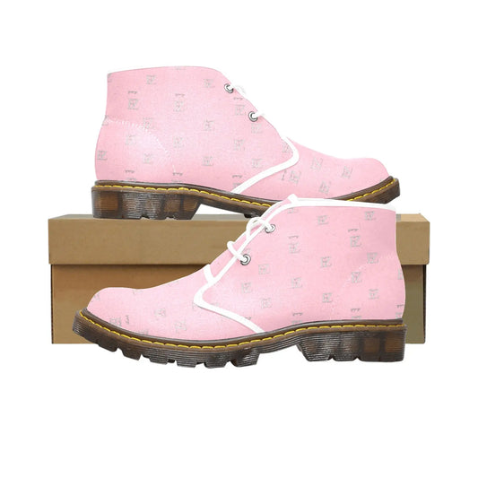 FZ WEAR BOOT - ORIGINAL PINK Men's Canvas Chukka Boots (Model 2402-1) interestprint