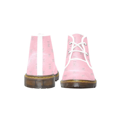 FZ WEAR BOOT - ORIGINAL PINK Men's Canvas Chukka Boots (Model 2402-1) interestprint