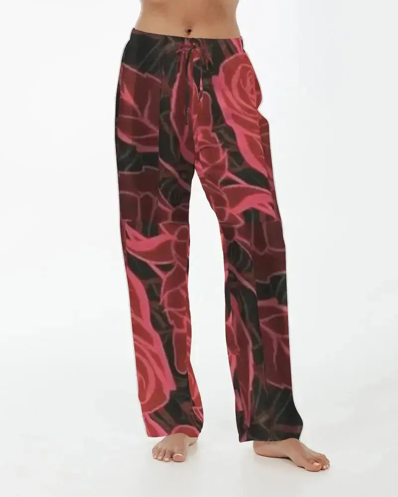 FZ NEW FLOWER PRINT Women's Satin Pajama Pants FZwear