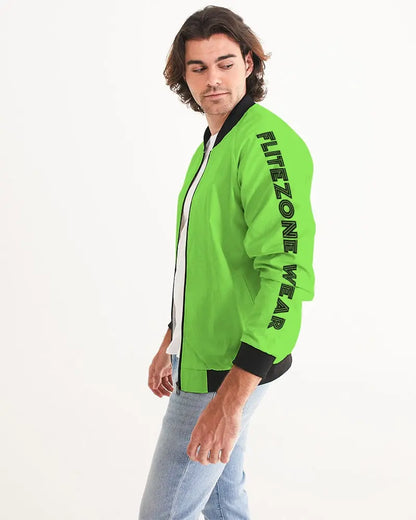 FZwear Lime Men's All-Over Print Bomber Jacket FZwear