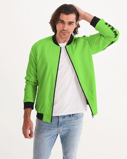 FZwear Lime Men's All-Over Print Bomber Jacket FZwear