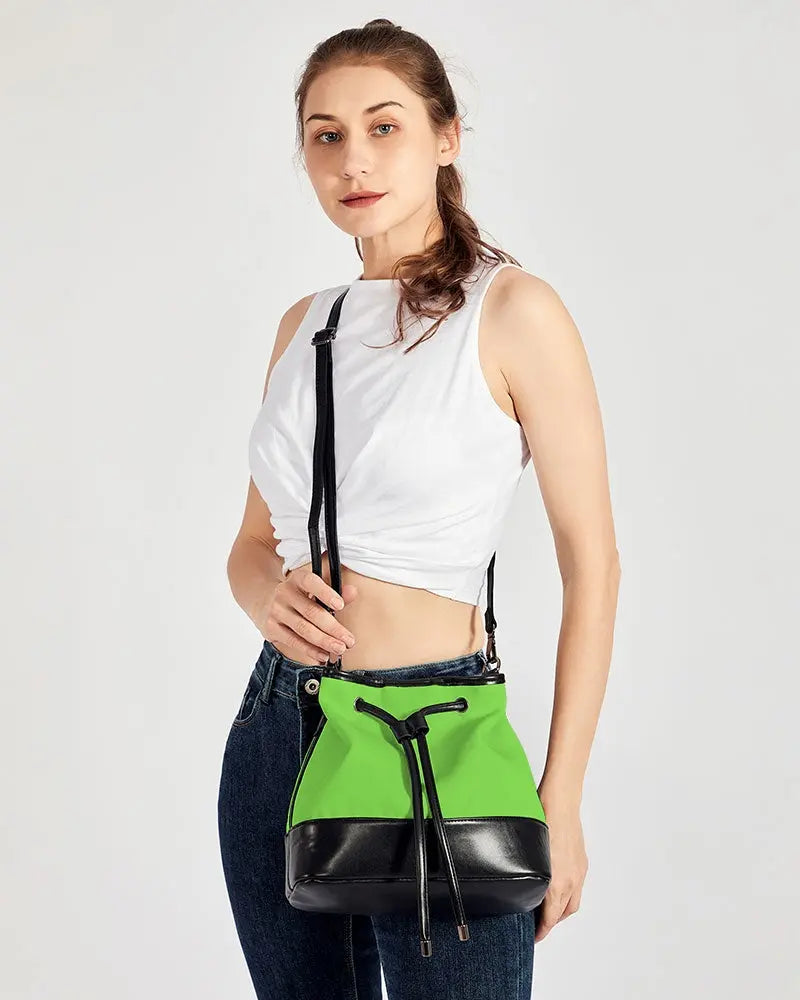 FZwear Lime Mini Drawstring Bucket Bag FZwear