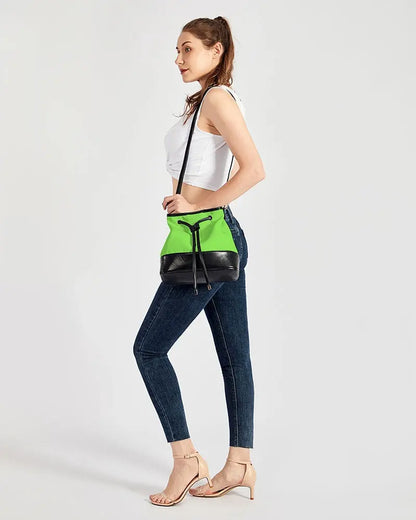 FZwear Lime Mini Drawstring Bucket Bag FZwear