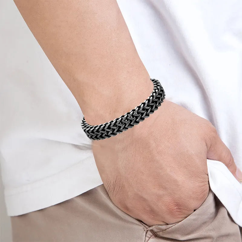 FZ Stainless Steel Magnetic Clasp Vintage Bracelet - FZwear