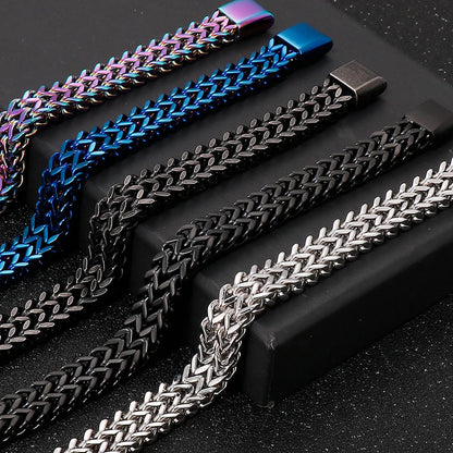 FZ Solid Stainless Steel Color Chain Bracelet - FZwear