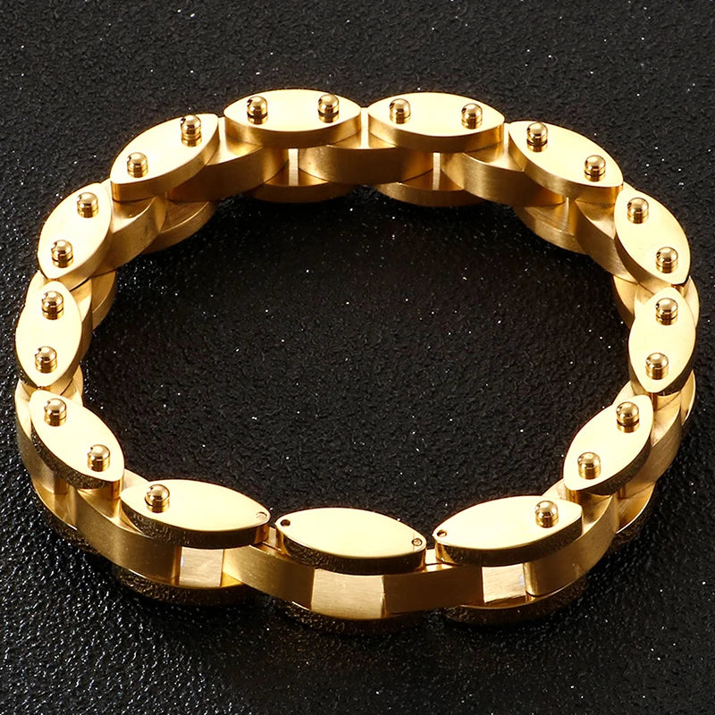 FZ Stainless Steel 11MM Chain Man Bracelet - FZwear