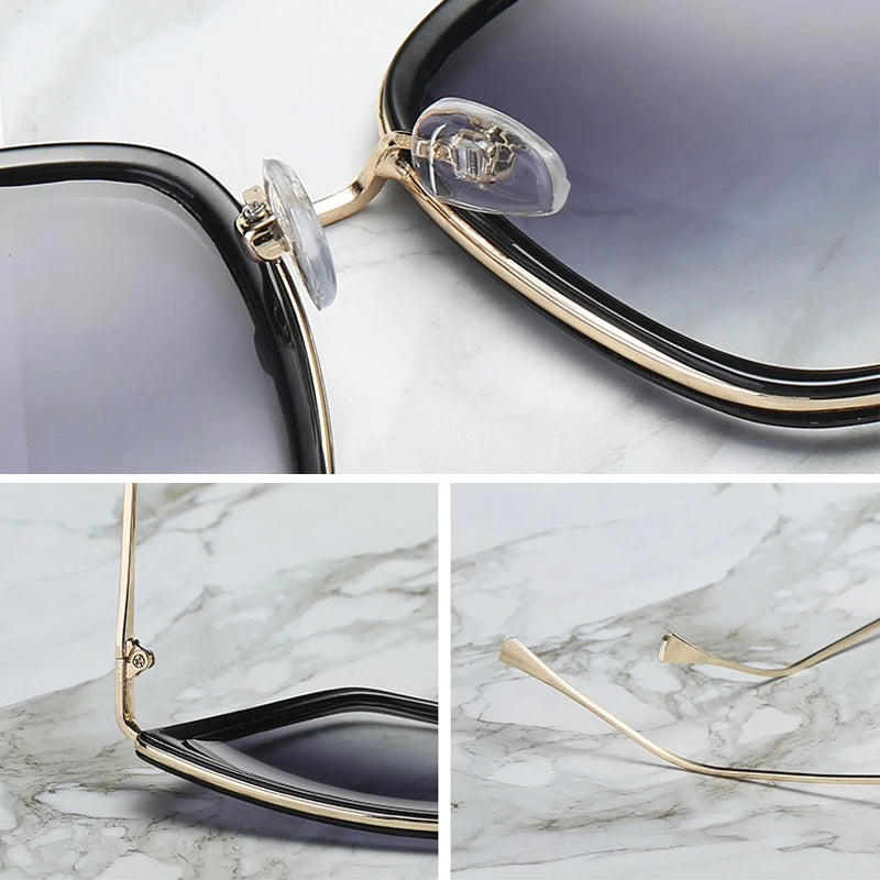 FZ Vintage Cat Eye Retro Round Metal Frame Sunglasses - FZwear