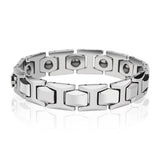 FZ High Polished Tungsten Carbide Magnet Stones Bracelet - FZwear