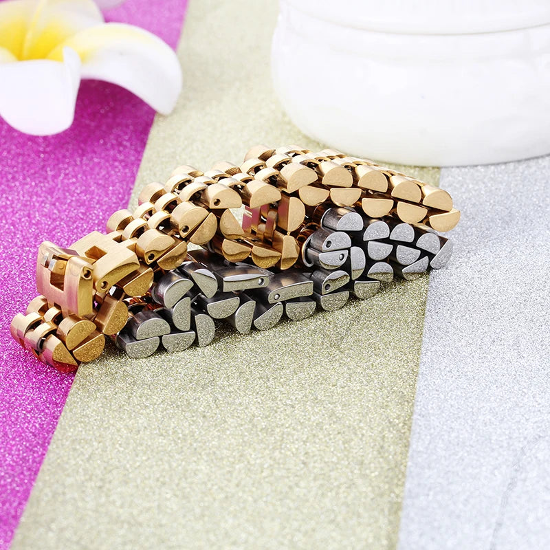 FZ Wide Chain Watchband Style  Never Fade Bracelet - FZwear