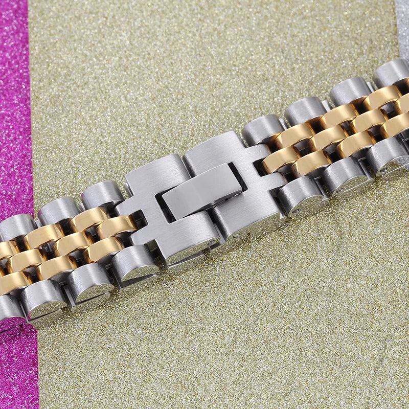 FZ Wide Chain Watchband Style  Never Fade Bracelet - FZwear