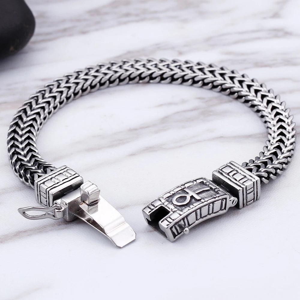 FZ Classic Stainless Steel Chain Charm Bracelet - FZwear