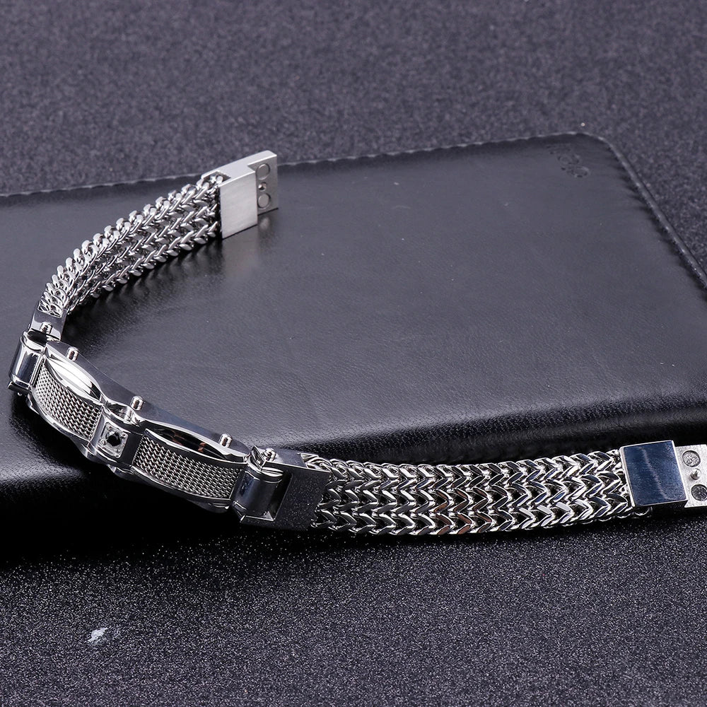 FZ Braided Keel Chain Magnet Clasp Stainless Steel Bracelet - FZwear