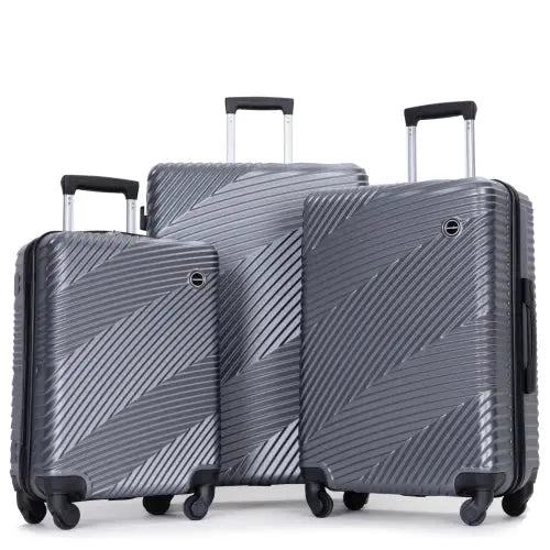 FZ Hardshell with Spinner Wheel Lightweight 3 Piece Suitcase Set