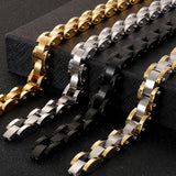 FZ Stainless Steel 11MM Chain Man Bracelet - FZwear