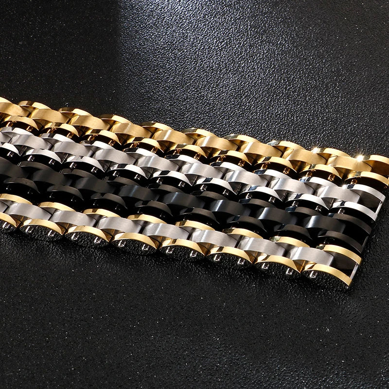 FZ Stainless Steel 11MM Chain Man Bracelet - FZwear