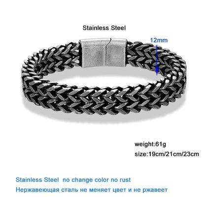 FZ Stainless Steel Magnetic Clasp Vintage Bracelet - FZwear