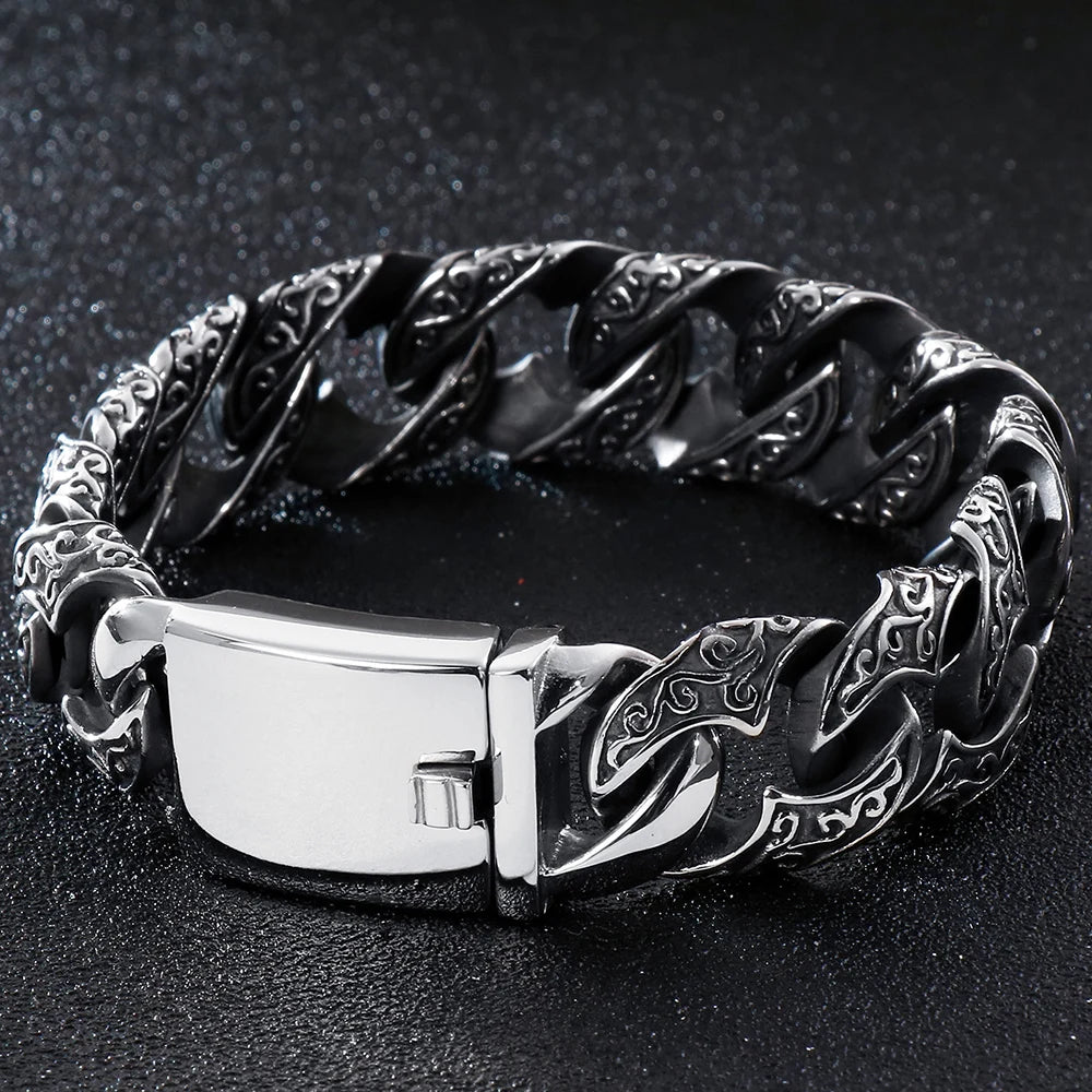 FZ Heavy Stainless Steel Link Chain Metal Bracelet - FZwear