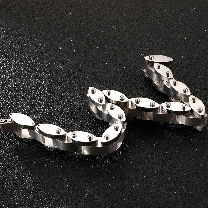 FZ Stainless Steel 11MM Chain Man Bracelet - FZwear