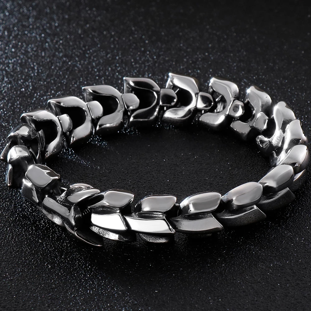 FZ Heavy Stainless Steel Link Chain Bracelet - FZwear