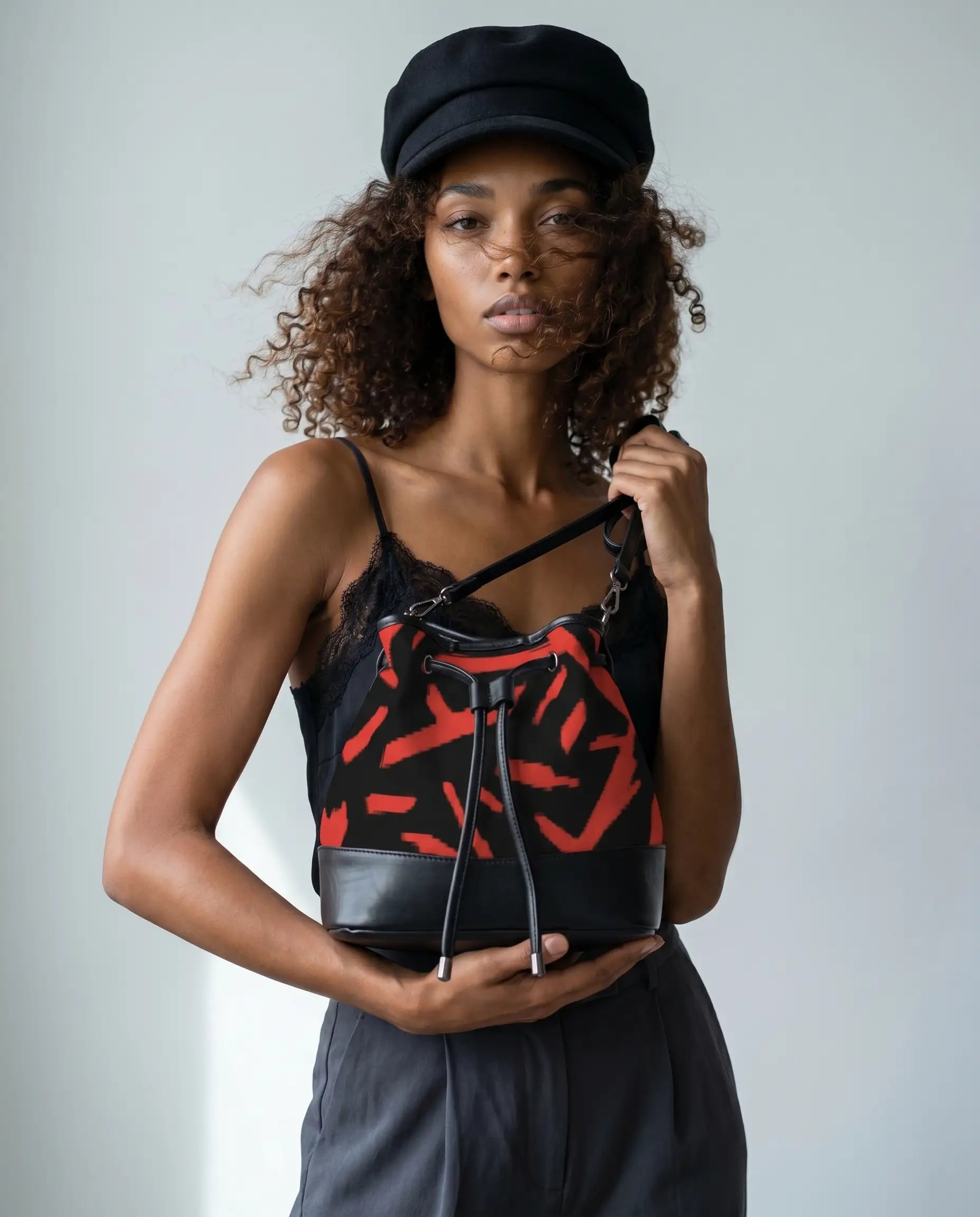 FZ Sticks Mini Drawstring Bucket Bag
