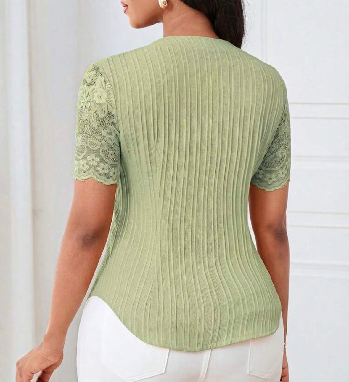 FZ Women's Casual Solid Color Simple Commuter Top