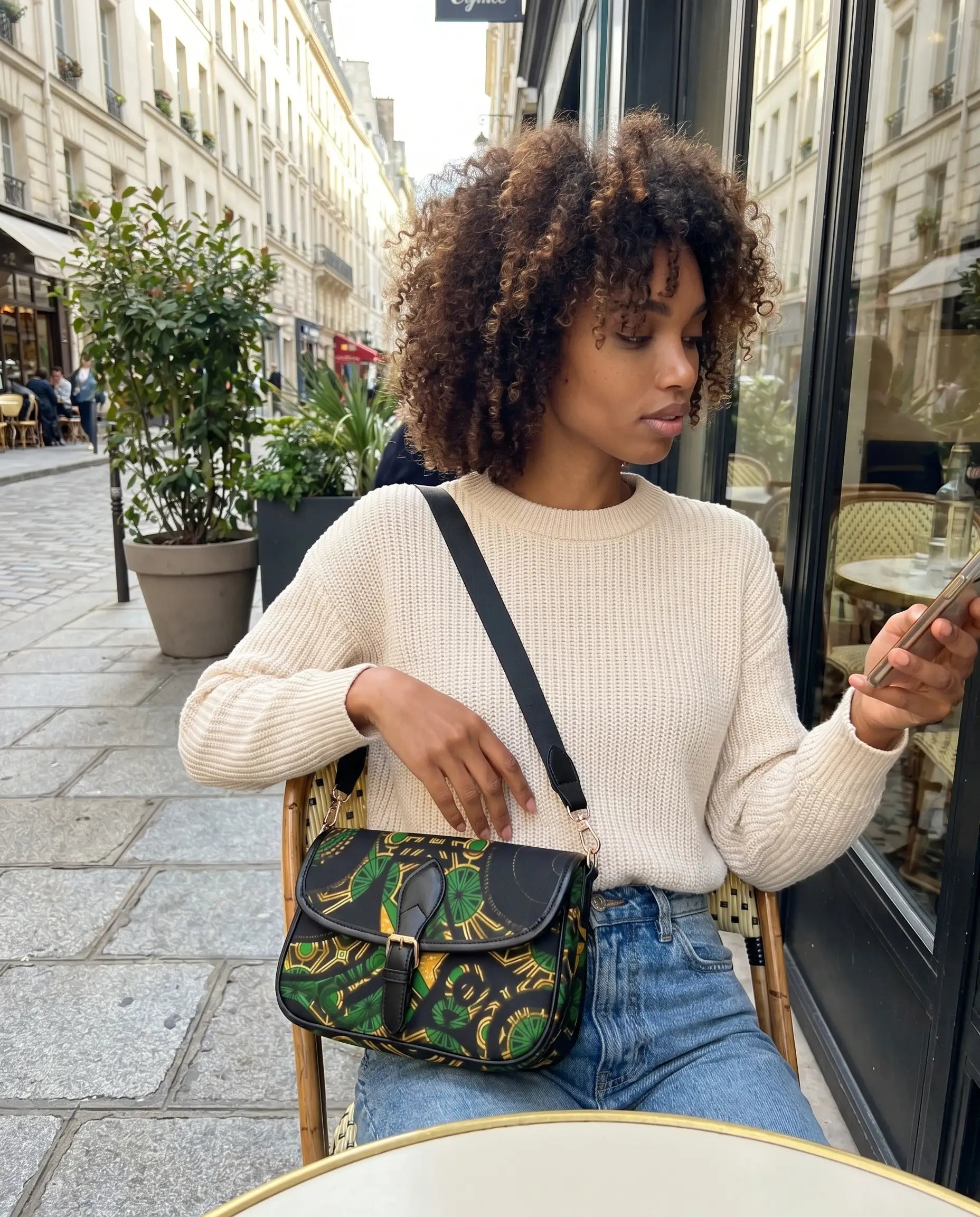 FZ Womens PU Chain Crossbody Bag Square Handbag