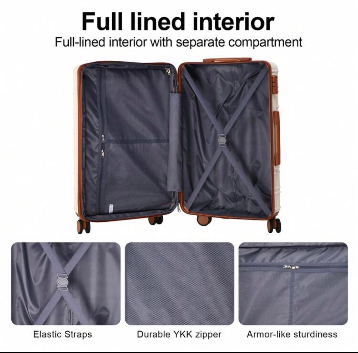 FZ 4-In-1 Expandable 13/20/26/28 Inch Hard Shell ABS Suitcase