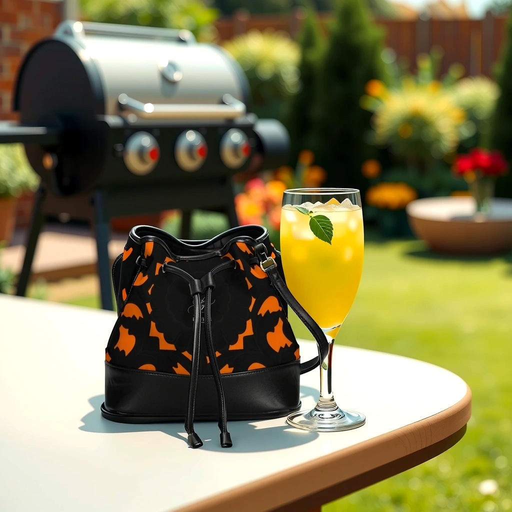 FZ CITRUS MAZE Mini Drawstring Bucket Bag