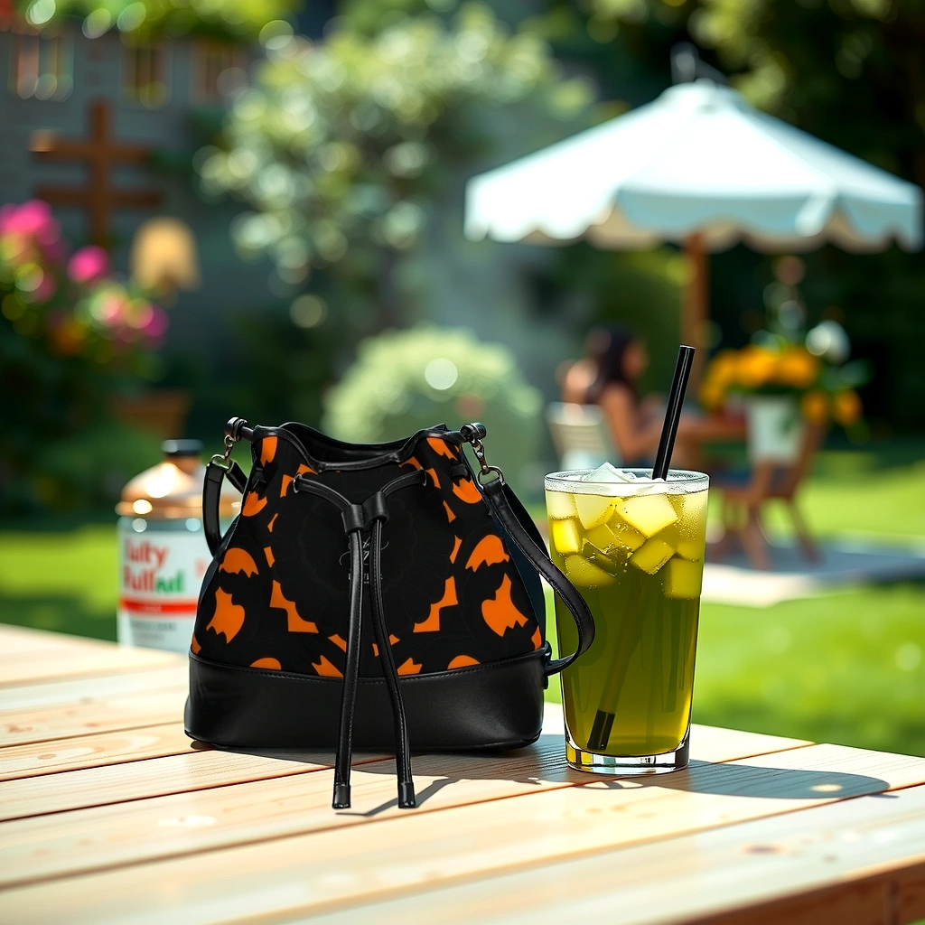 FZ CITRUS MAZE Mini Drawstring Bucket Bag