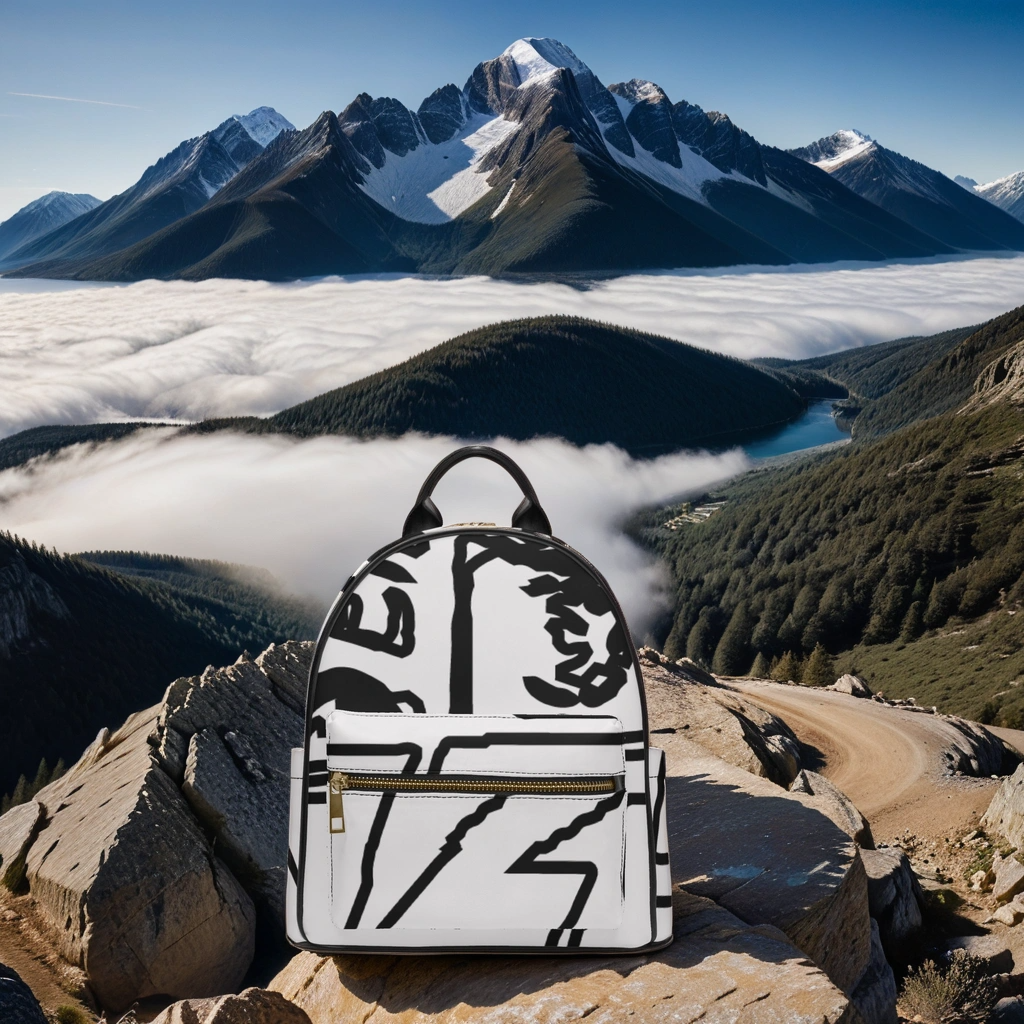 FZ Printed PU Backpack - FZwear