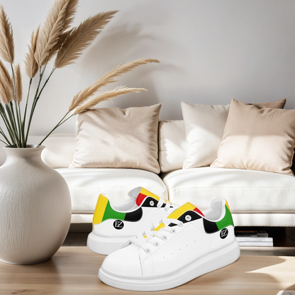 FZ Unisex Rasta Leather Oversized Sneakers - FZwear