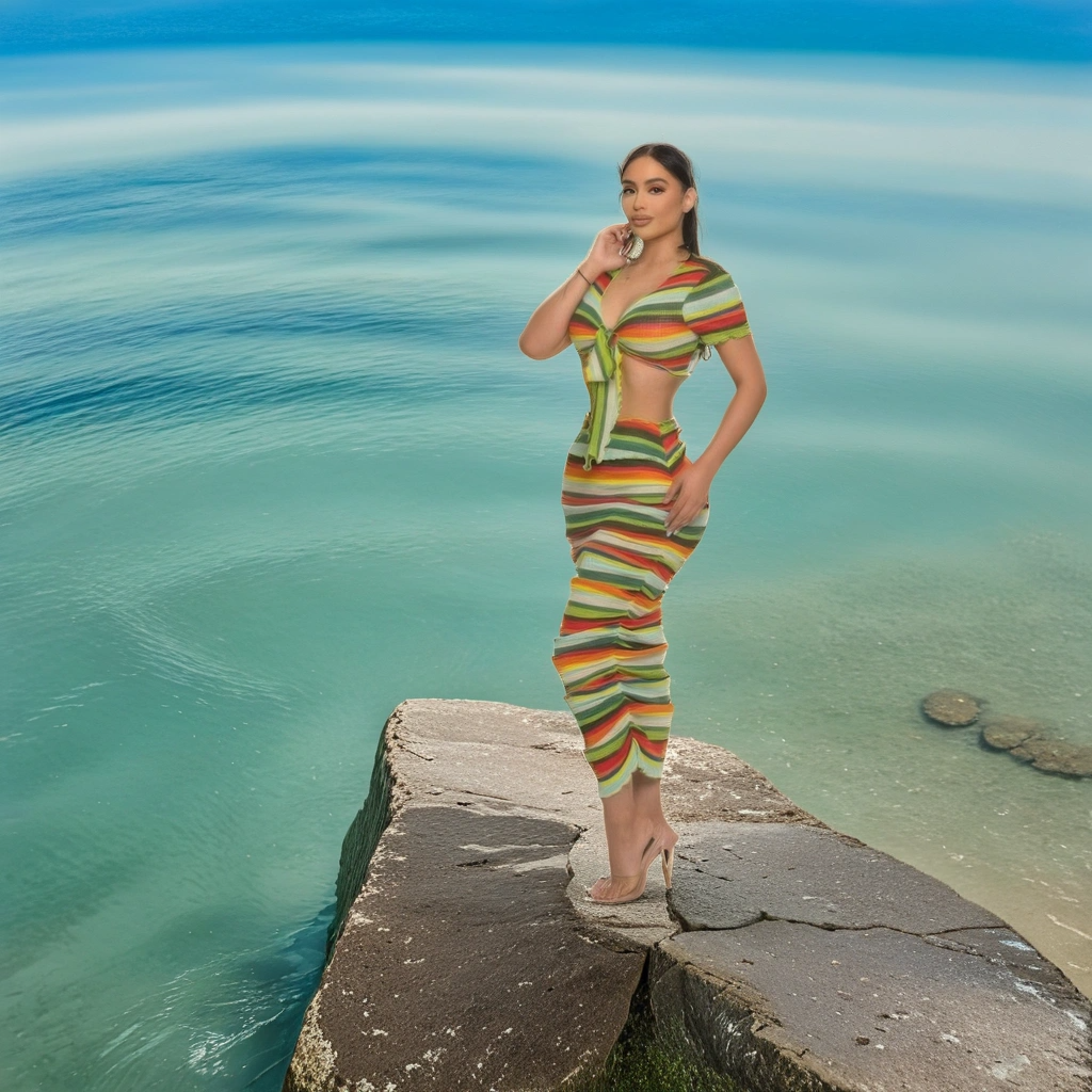 FZ Women's Color Me Mine Beach Sarong Skirt Suit - FZwear