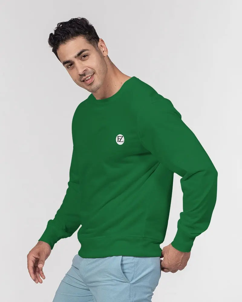 NATURE ZONE Men's Classic French Terry Crewneck Pullover Kin Custom