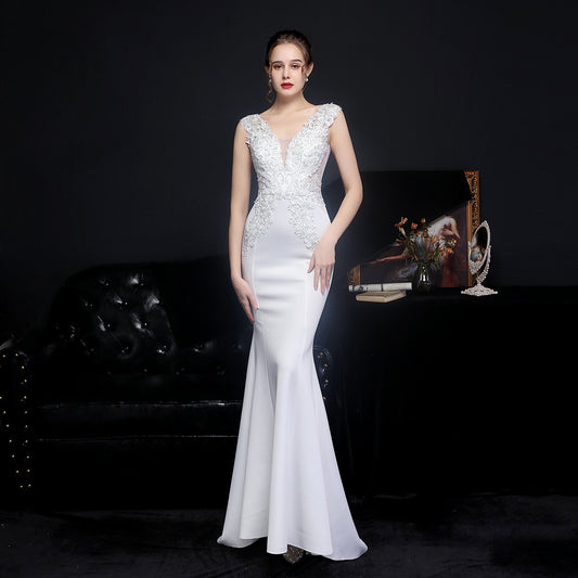 FZ Women's Diamond Toast Fishtail Dress Evening Dress