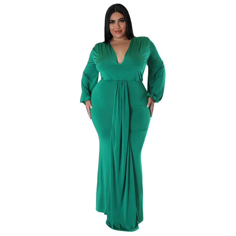 FZ Women's Plus Size Sexy Nightclub Dress