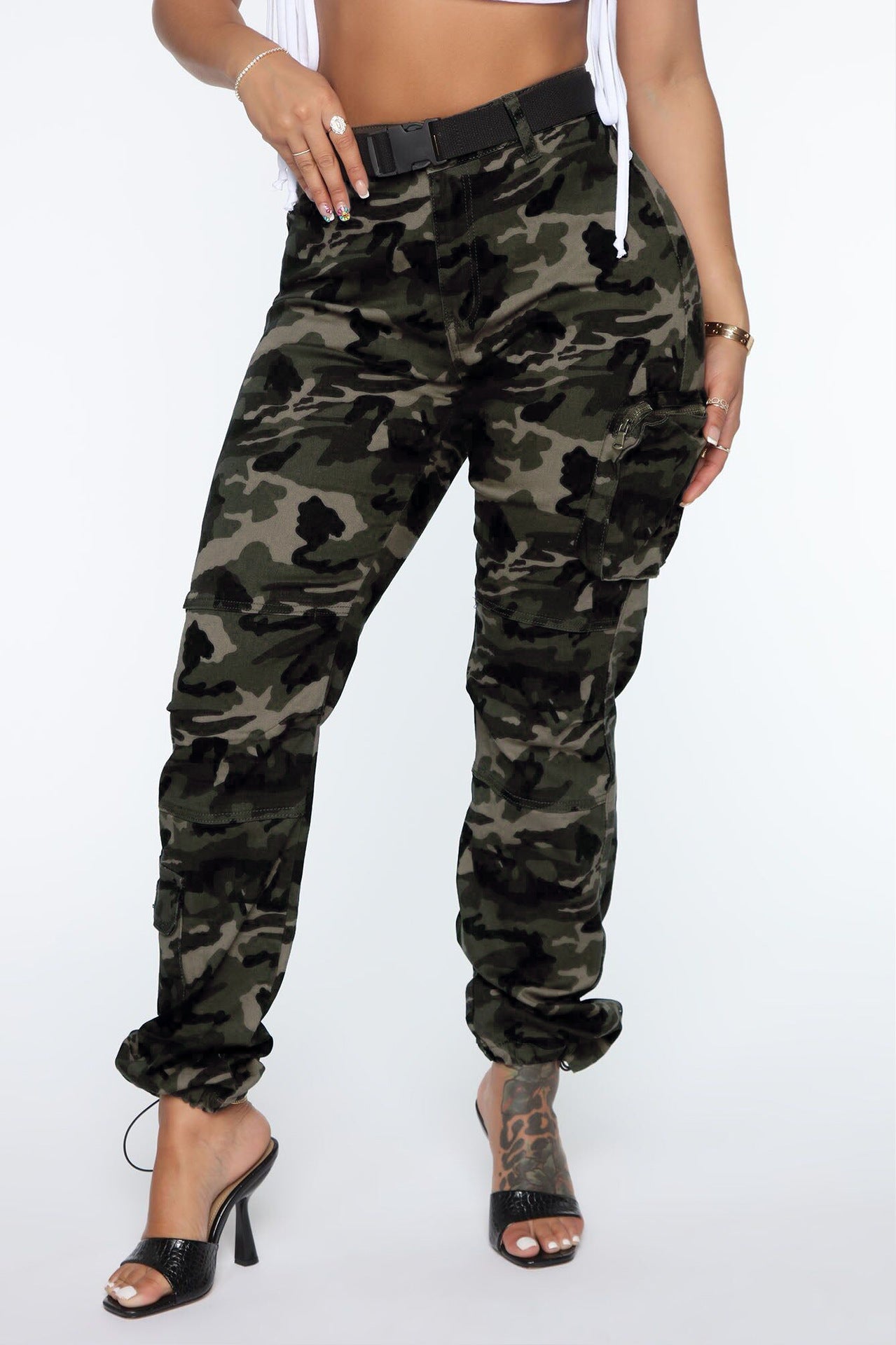 FZ Women's Camouflage Cargo  Denim Pants - FZwear