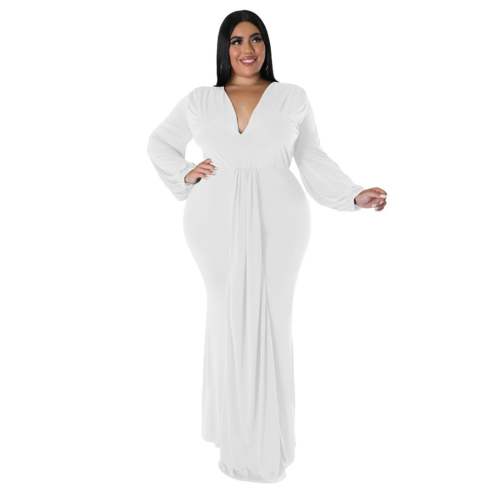 FZ Women's Plus Size Sexy Nightclub Dress