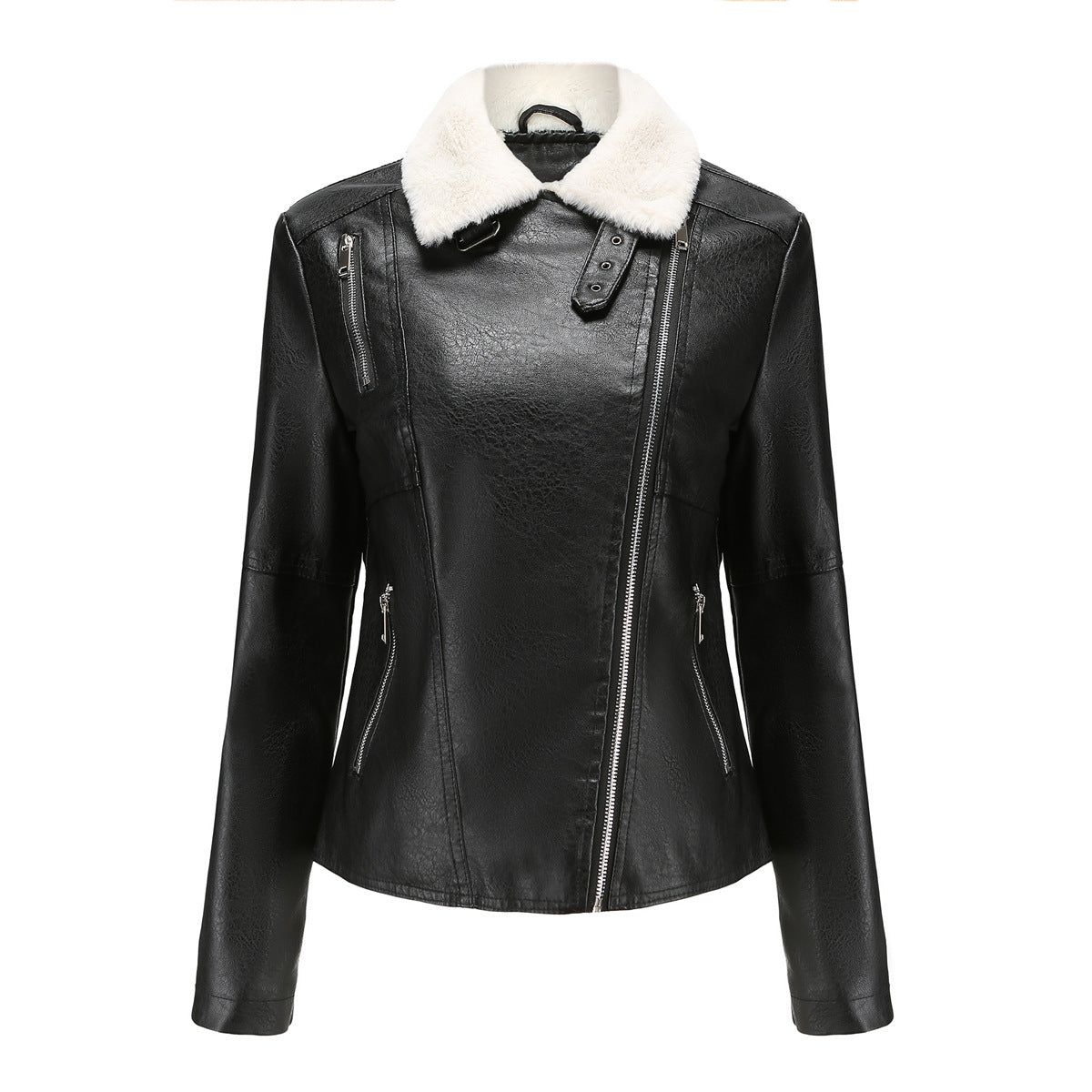 FZ Women's Fur Leather Fleece lined Jacket - FZwear