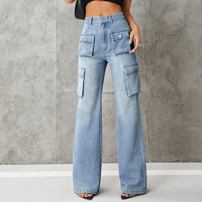 FZ Women's High Waist Slimming Denim Pants