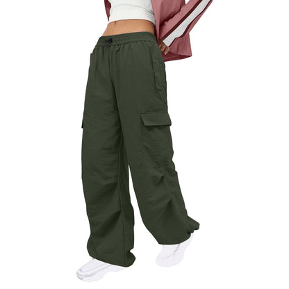 FZ Women's Nylon Multi Pocket Loose Cargo Pants - FZwear