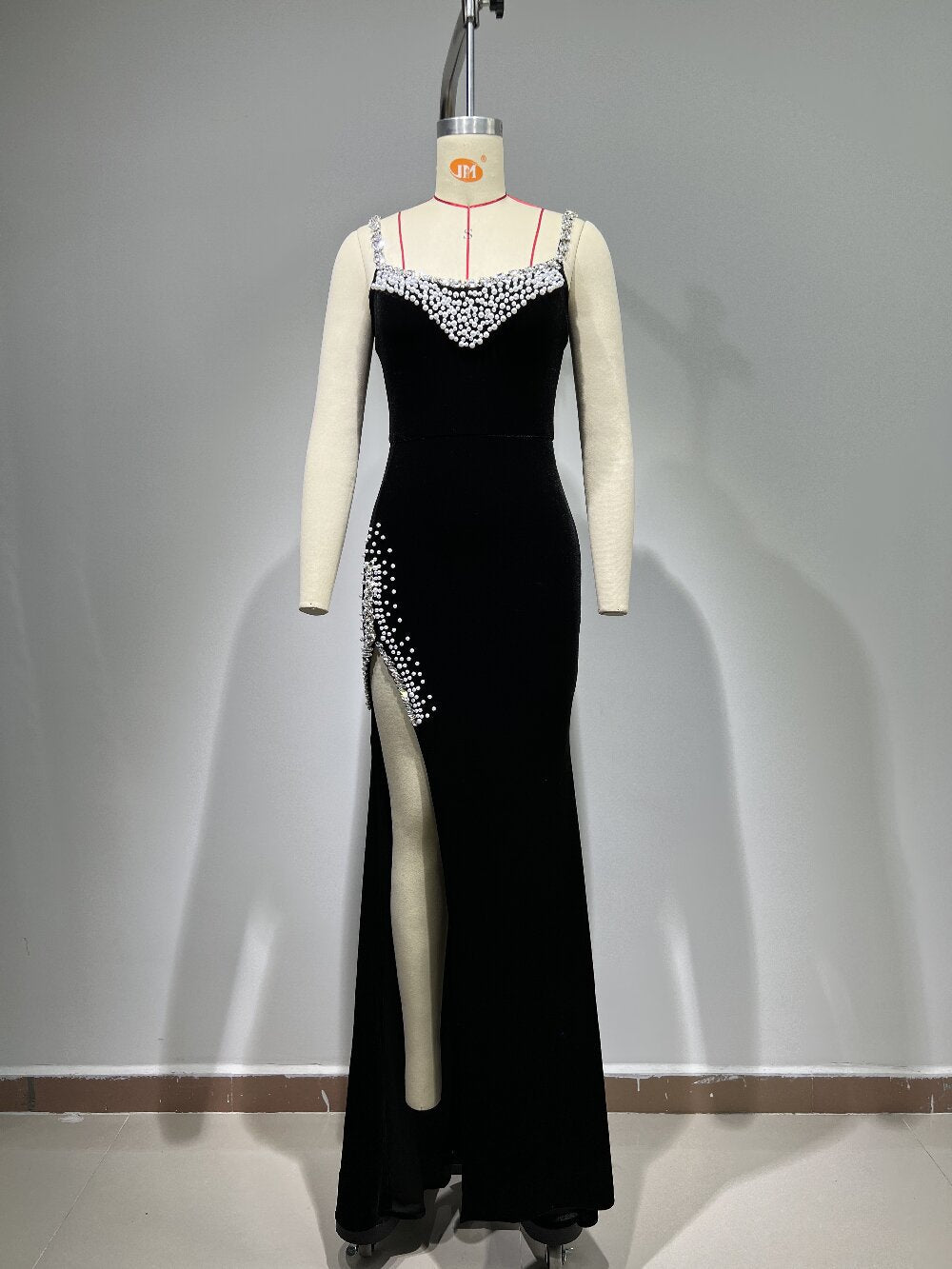 FZ Women's Bubble Beads Diamond Sling Elegant Evening Dress - FZwear