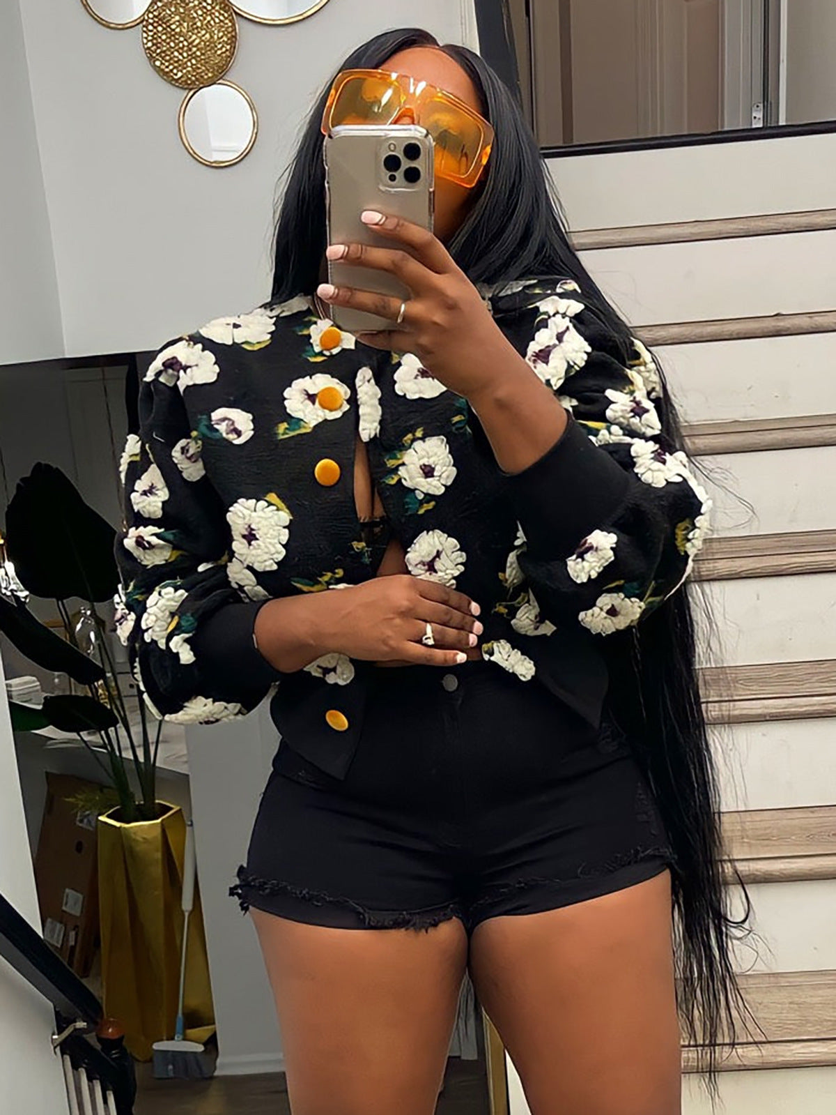 Black Background Chrysanthemum