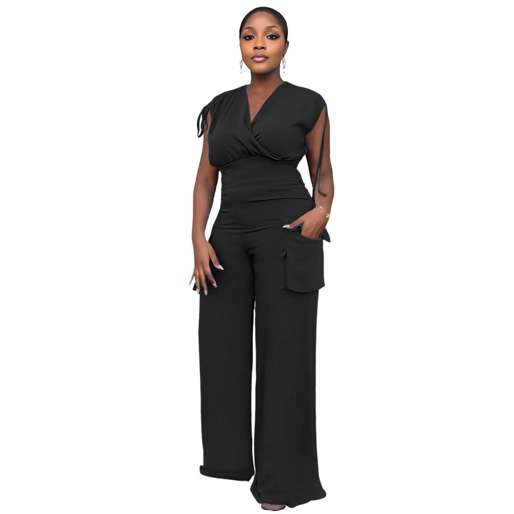 FZ Women's Drawstring High Waist Pants Suit - FZwear