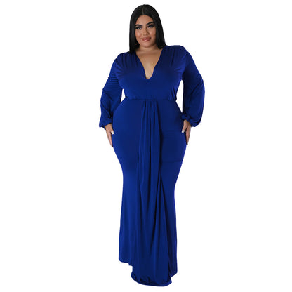 FZ Women's Plus Size Sexy Nightclub Dress