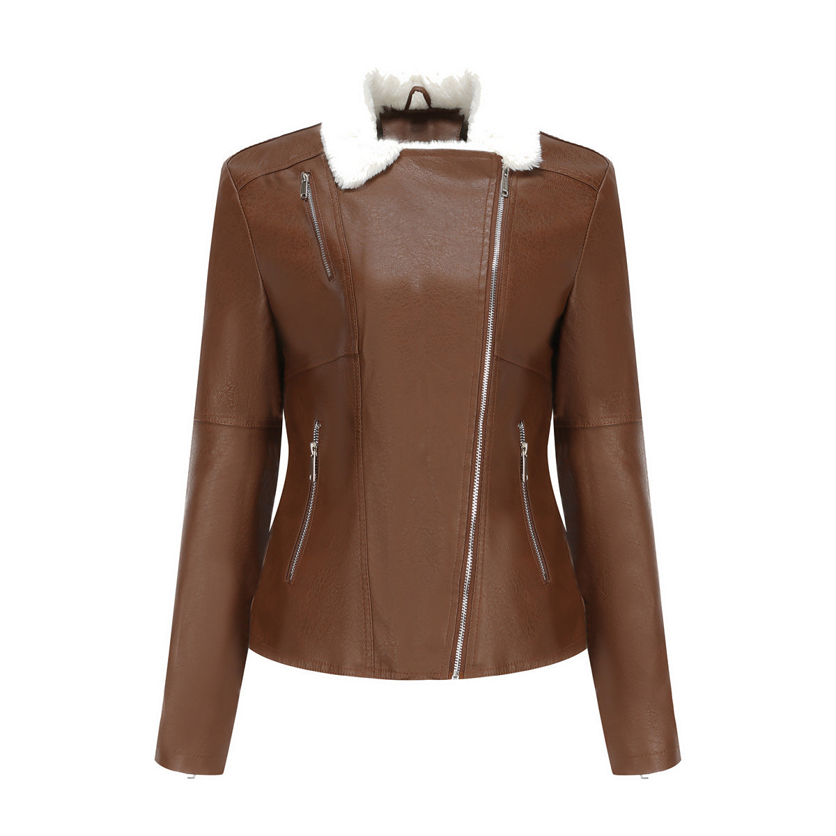 FZ Women's Fur Leather Fleece lined Jacket - FZwear