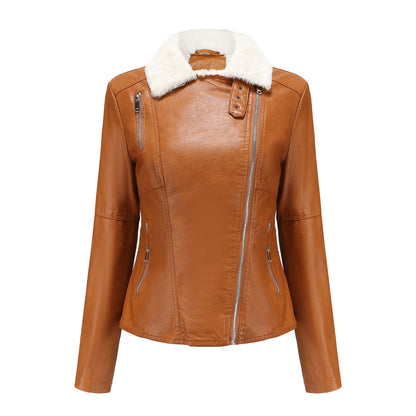 FZ Women's Fur Leather Fleece lined Jacket - FZwear