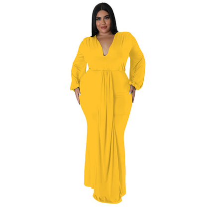 FZ Women's Plus Size Sexy Nightclub Dress