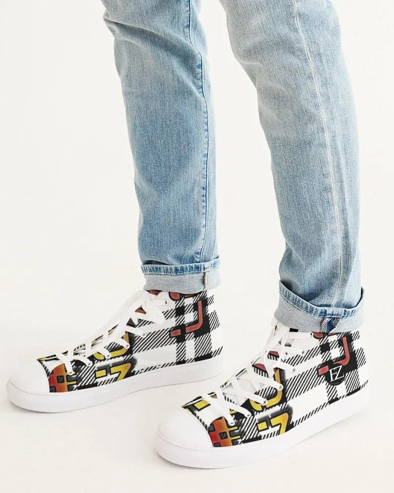 PLAID FLITE Men's Hightop Canvas Shoe Kin Custom