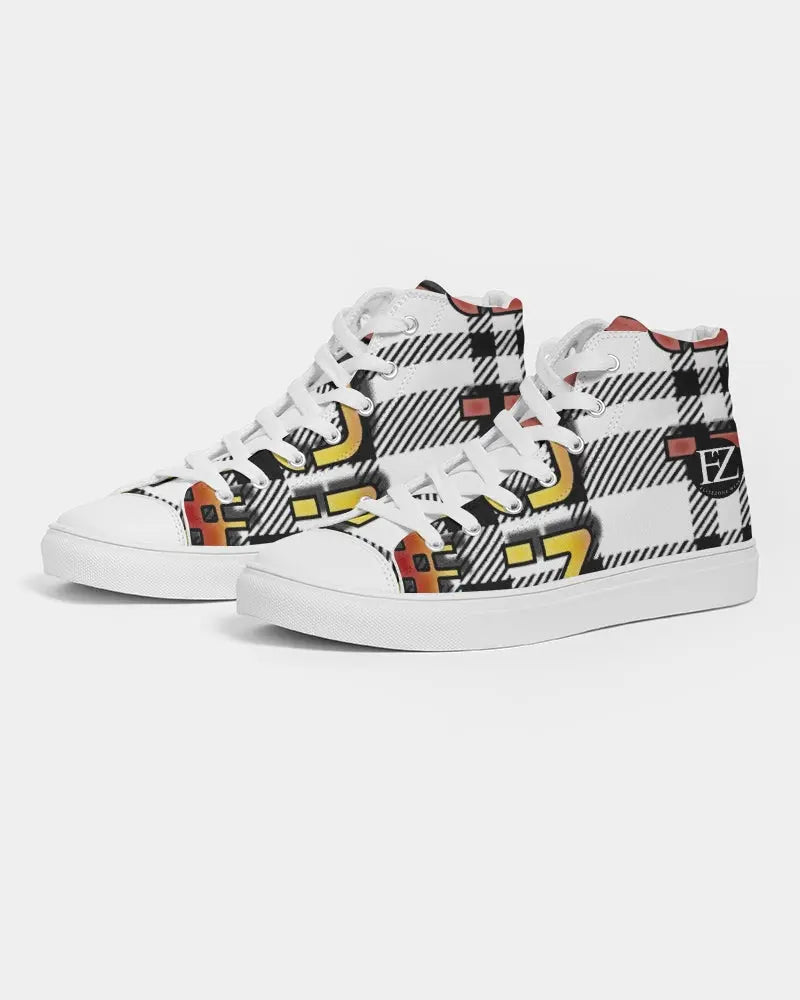 PLAID FLITE Men's Hightop Canvas Shoe Kin Custom