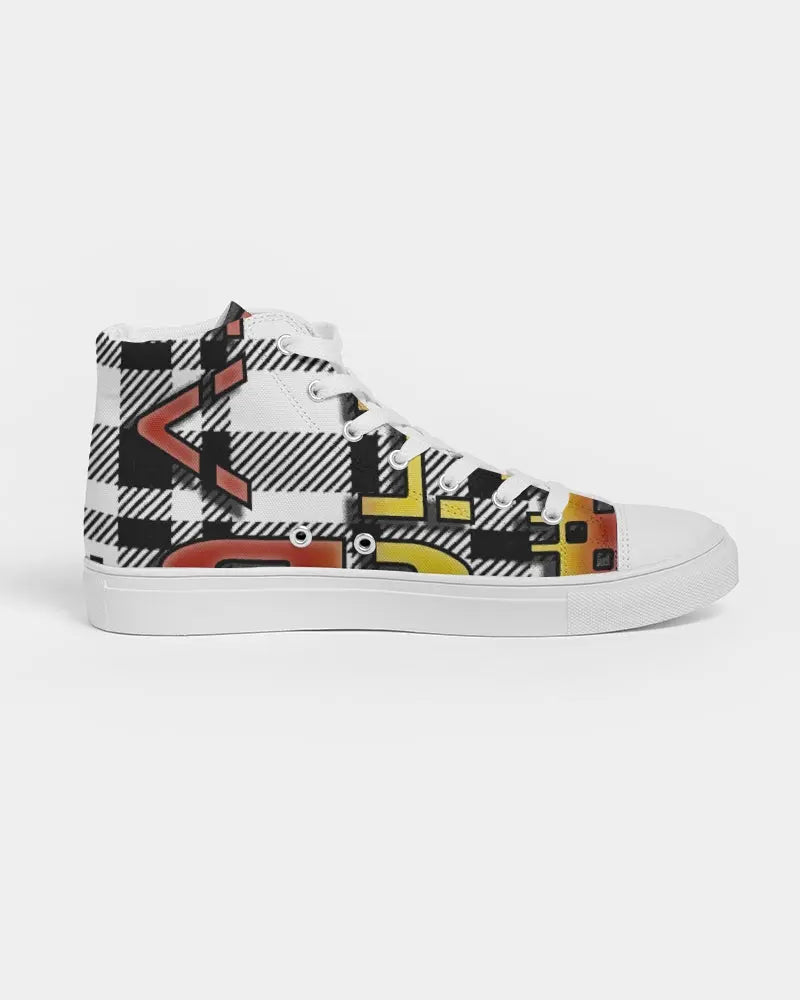 PLAID FLITE Men's Hightop Canvas Shoe Kin Custom